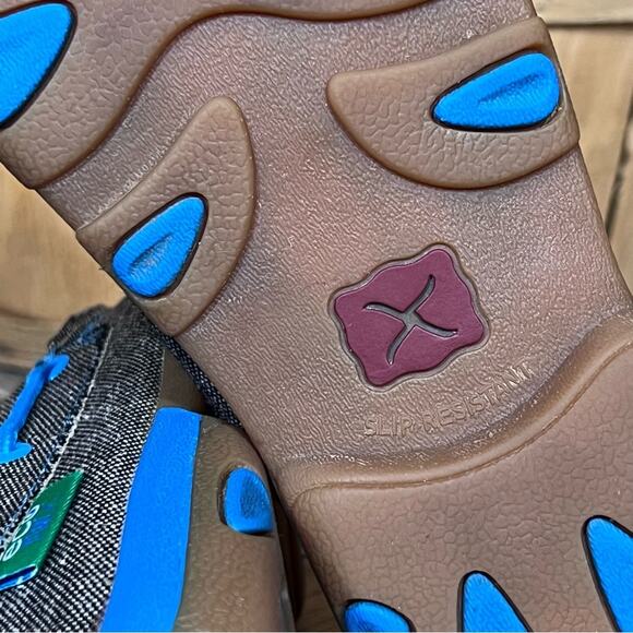 Twisted X Dusty Serape Blanket Canvas Boat Shoe Driving Mocs Shoes Womens Size 7 - Picture 11 of 12